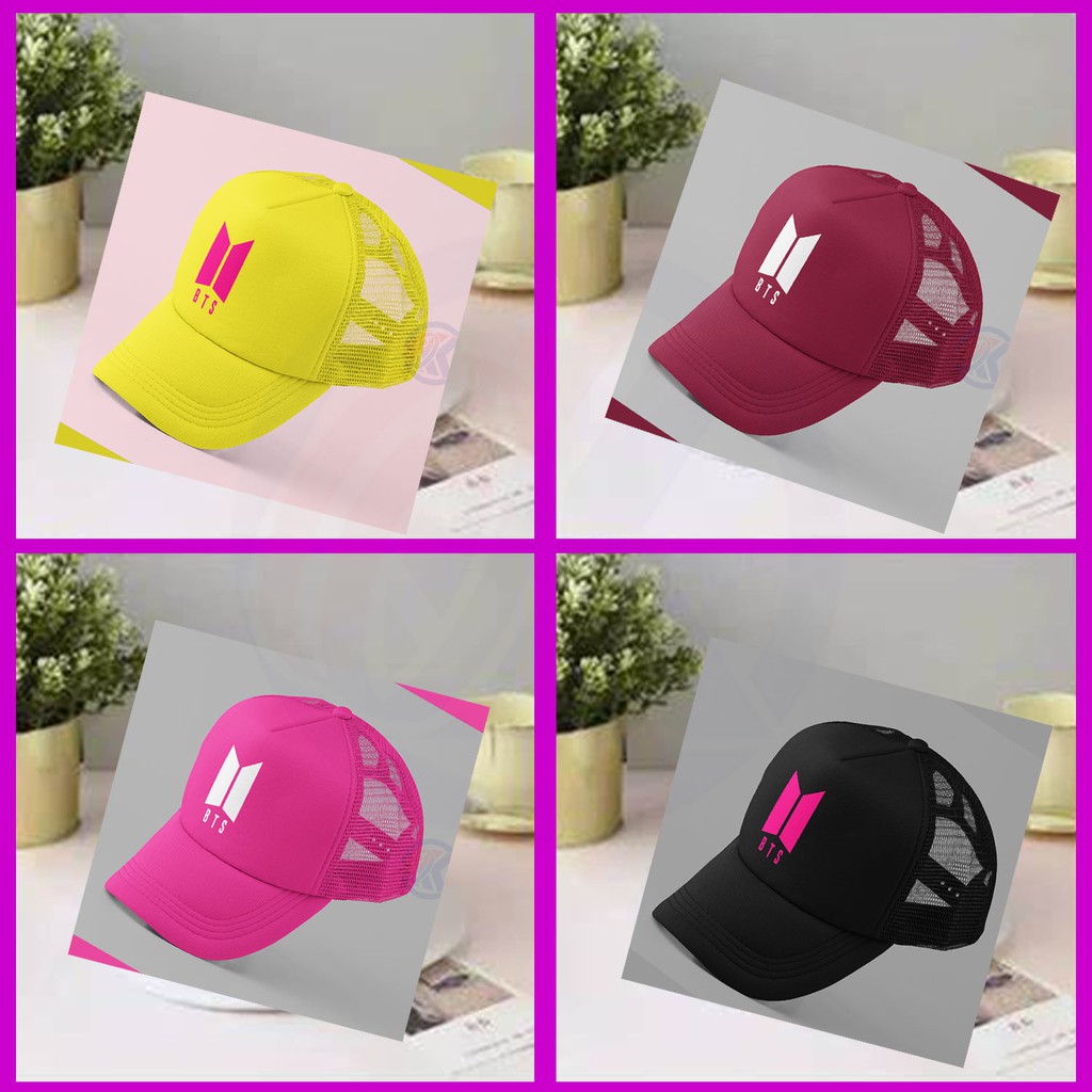 TOPI ANAK BTS / CHIMMY JIMIN BT21 / TOPI JARING DISTRO