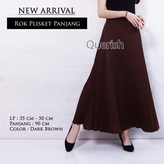  ROK  MAXI WARNA  HITAM COKSU CREAM  TERMURAH ROK  PLISKET  