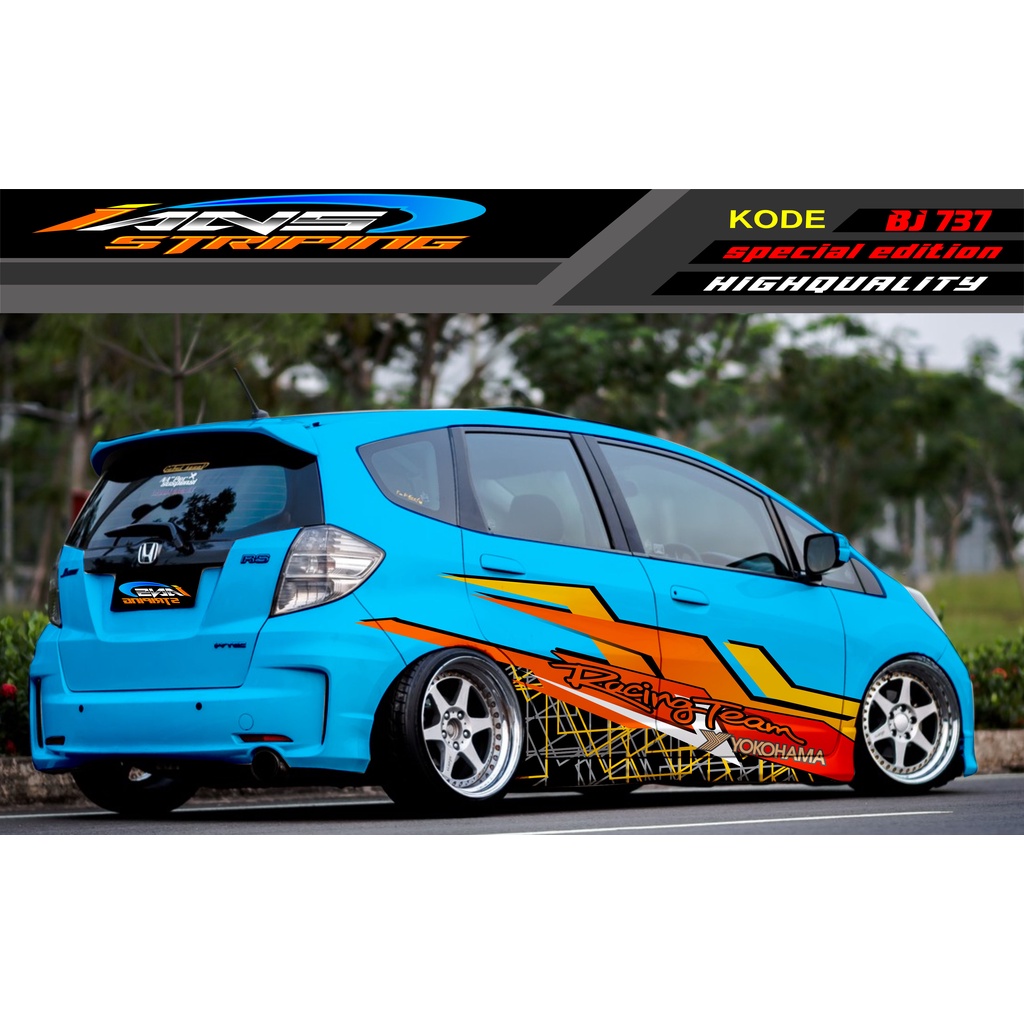 VARIASI STIKER MOBIL HONDA BRIO AGYA JAZZ AVANZA YARIS / DECAL STICKER MOBIL JAZZ / STIKER MOBIL