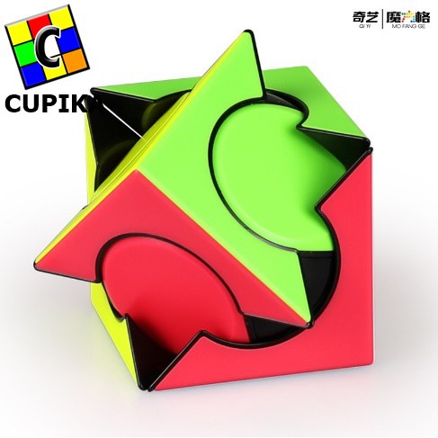 RUBIK 3x3 SIX SPOT QIYI MOFANGE FANGYUAN STICKERLESS