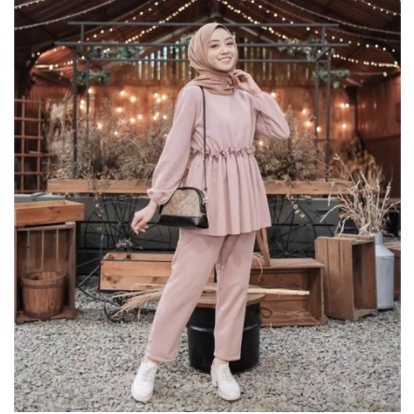 Baju Gamis Muslim Terbaru 2020 2021 Model Baju Pesta Wanita kekinian Bahan Velvet Kondangan remaja