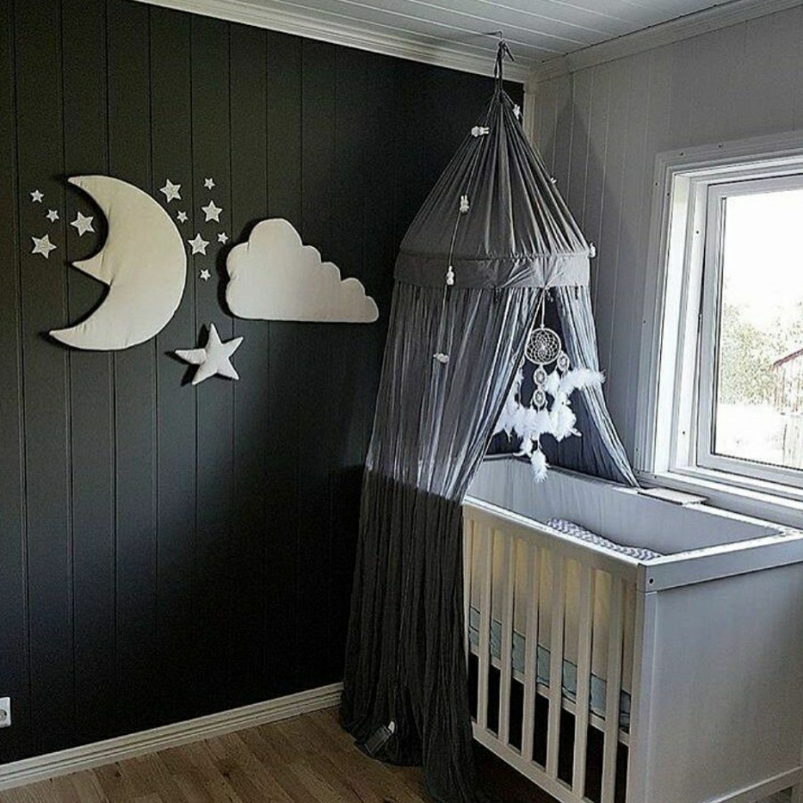 Scandinavian wall decoration cloud moon star dekorasi kamar anak