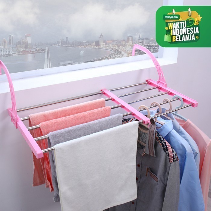 FMFIT Smart Balcony Flexibel Laundy Rack / Dijamin Tidak Makan Tempat