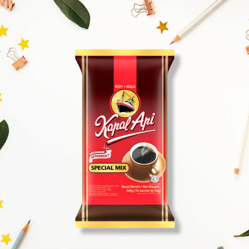 Kapal Api Spesial Mix Kopi Hitam isi 10pcs 10x25gr