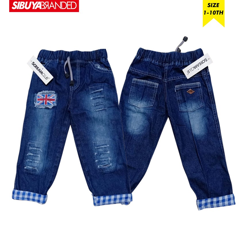  CELANA  JEANS  ANAK  LAKI LAKI STIK  BALIK  BASIC IMPORT 2 