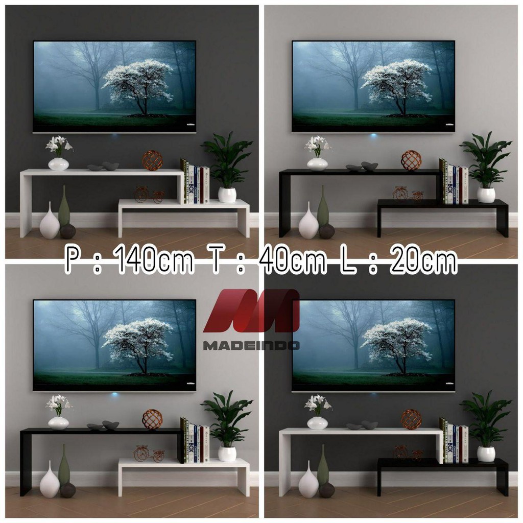 MADEINDO RAK TV MINIMALIS MODERN GANTUNG DINDING MEJA TV MINIMALIS BACKDROP TV MINIMALIS