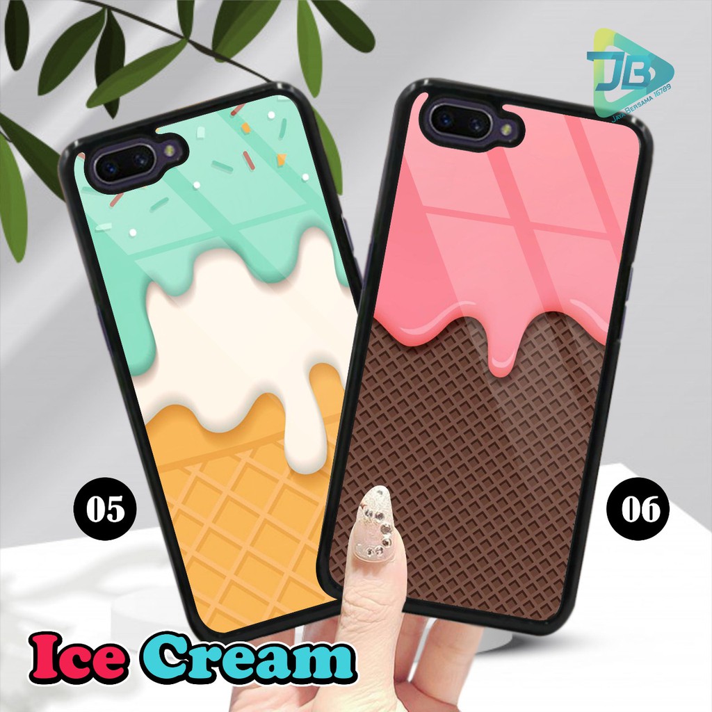 HARDCASE 2D GLOSSY ICE CREAM OPPO VIVO XIAOMI SAMSUNG REALME IPHONE ALL TYPE JB4676