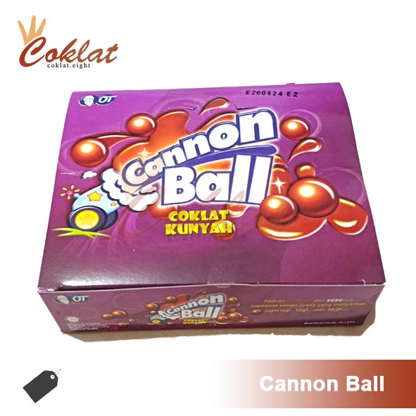 

Cannon Ball Cokelat Kunyah Permen Coklat anak 90an warna ungu sachet Canon boll / can non ball