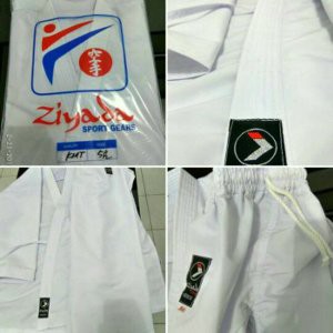 Baju karate Ziyada   seragam karate putih Kumite Ziyada   baju beladiri putih merek Ziyada   baju k