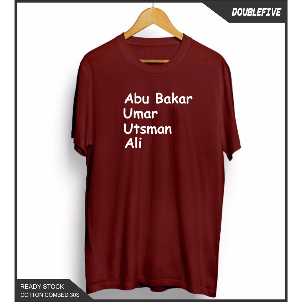 Kaos Distro Kaos Dakwah Kaos Islami Kaos Abu Bakar Dkk Kaos Cotton Combed 30S Premium