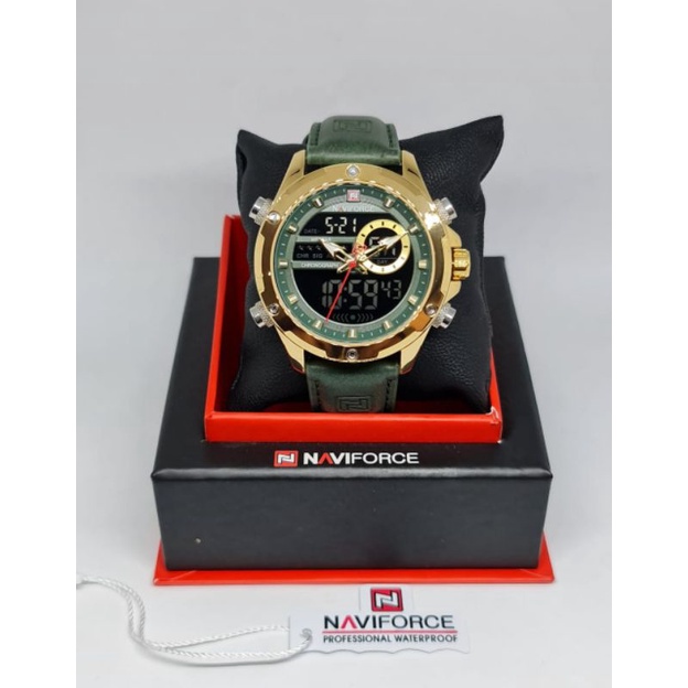 [ORIGINAL] 6 Variasi Jam Tangan Pria Naviforce NF9208 Dualtime Kulit