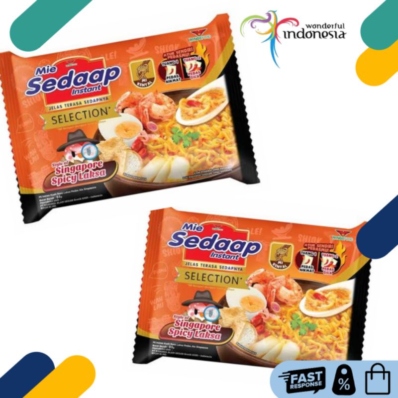 

TERLARIS !!! Mie Sedap Laksa Singapore Pedas