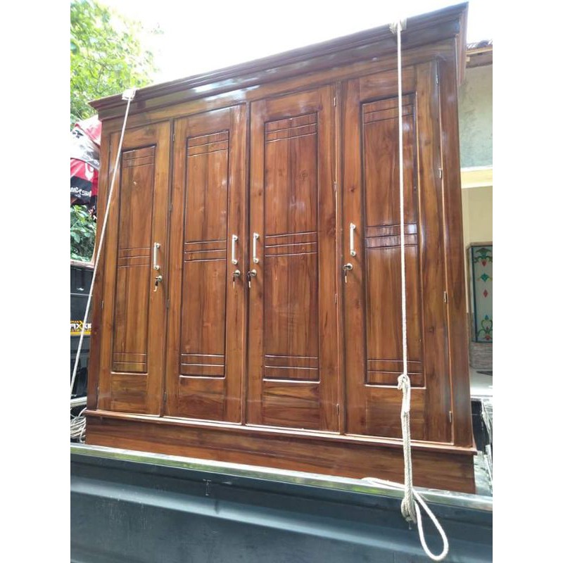 Lemari Jati 4 pintu