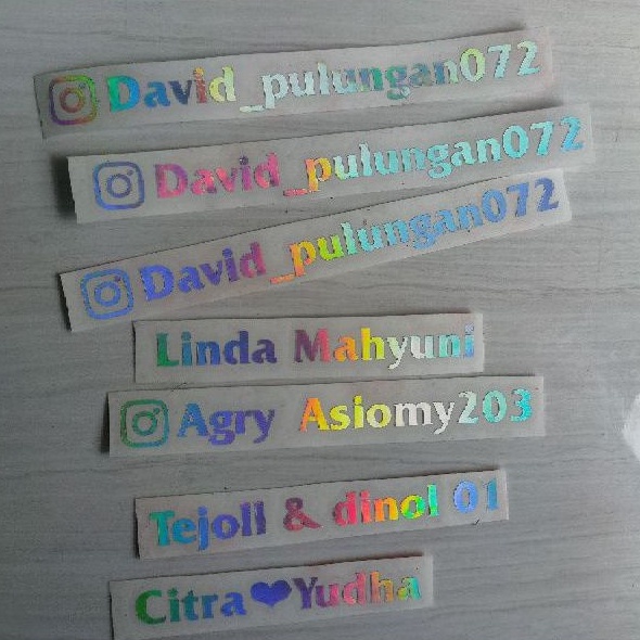 PROMO!! GROSIR CETAK STIKER HOLOGRAM( BISA CUSTOM KATA SESUKA HATI)