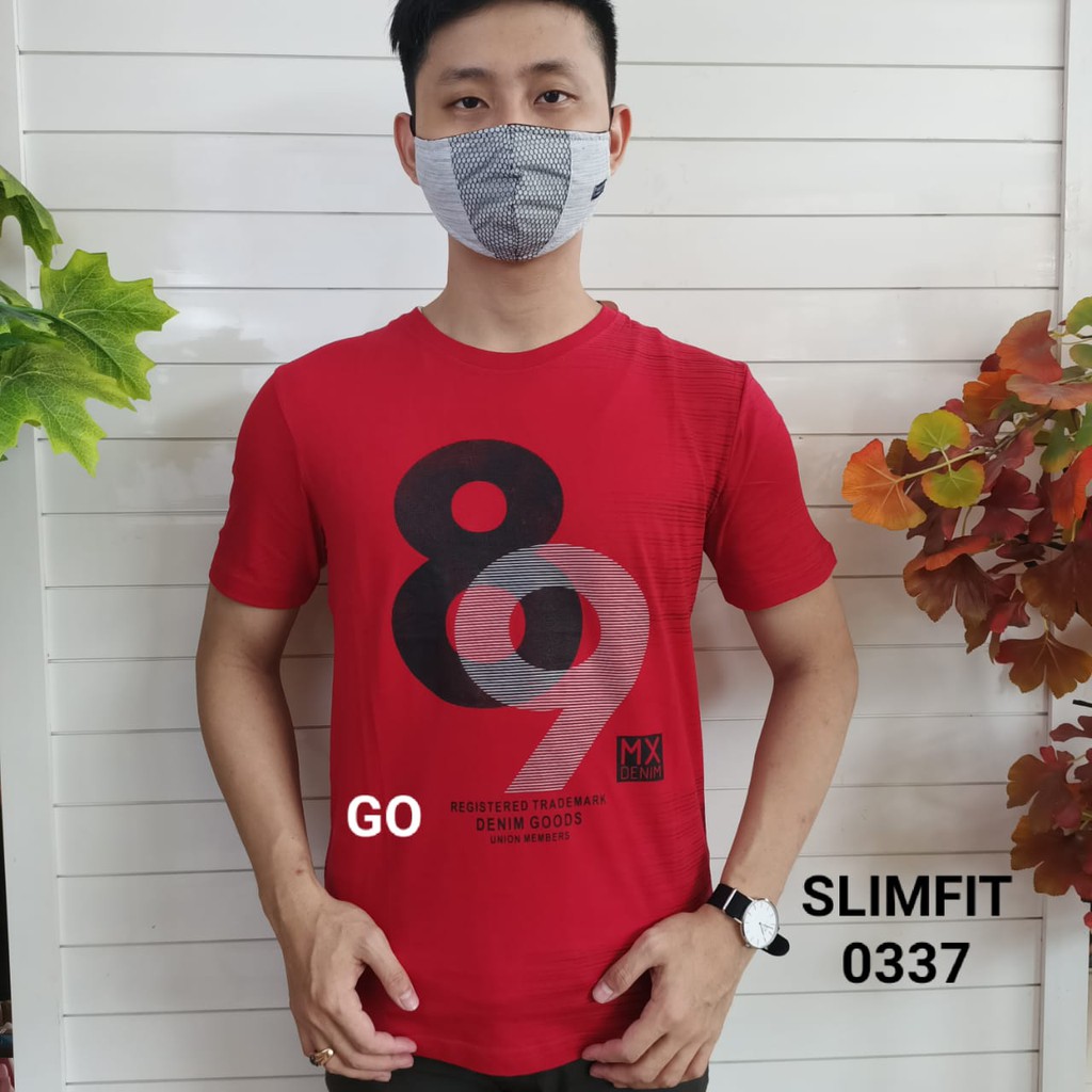 gof MAXMILLIAN KAOS C (Slimfit) Pakaian Pria Atasan Kaos Oblong Original Lengan Pendek