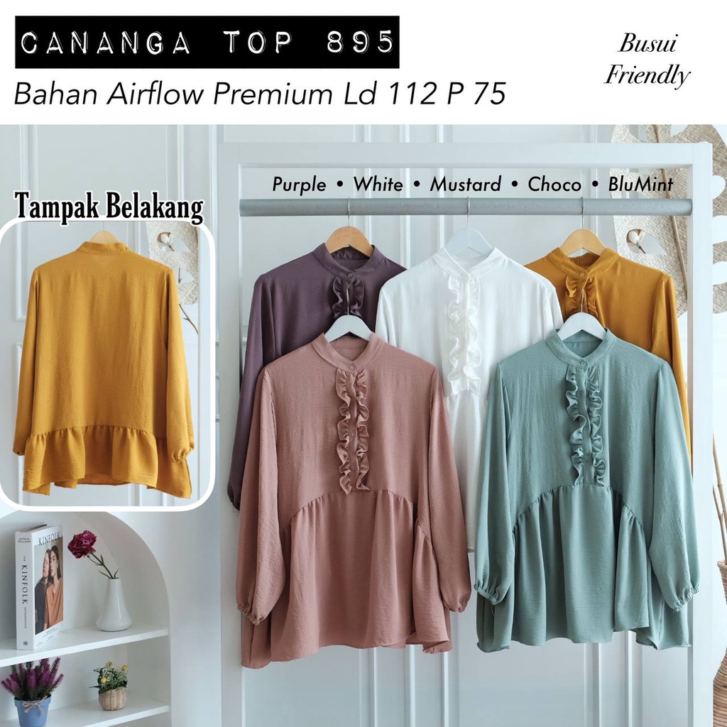 CANANGA JUMBO TOP / ATASAN KERJA / KEMEJA / BLOUSE