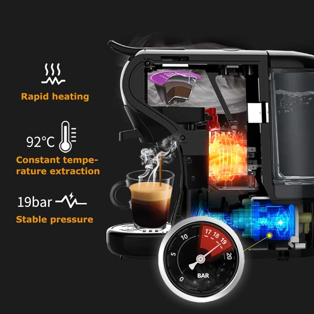 HiBREW Mesin Kopi 3in1 Capsule Espresso Nespresso Dolce Gusto ST-504