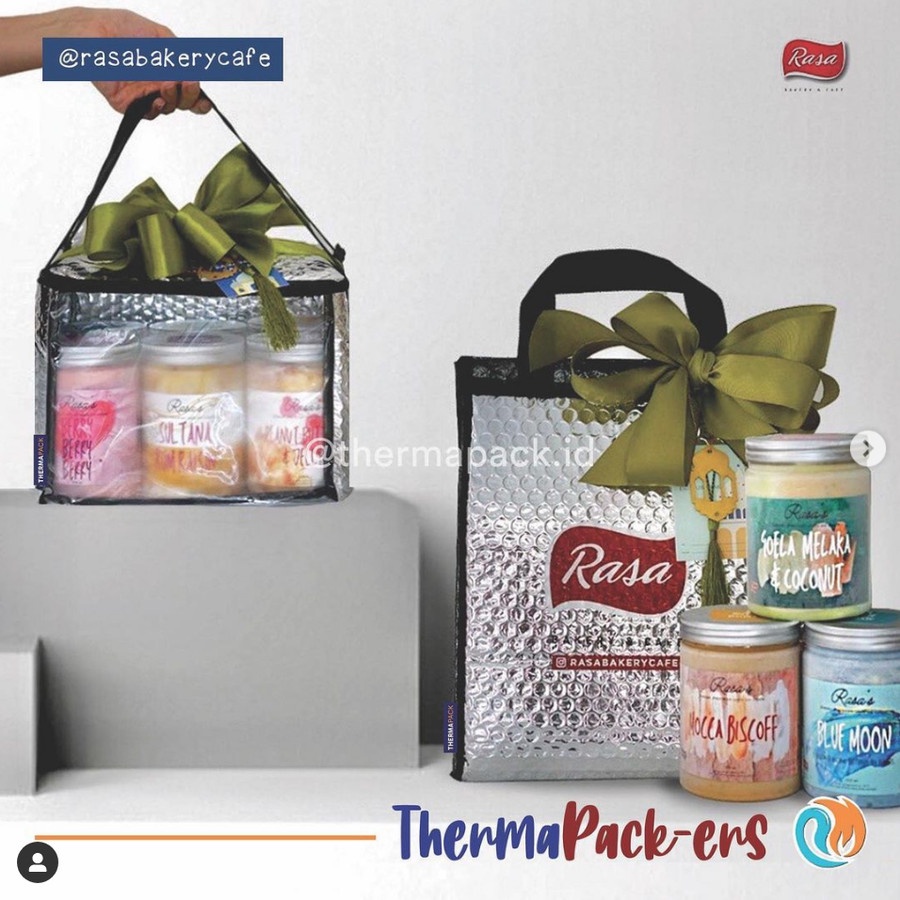 ThermaPack Custom Aluminium Cooler Bag | Custom Packaging Tas Thermal