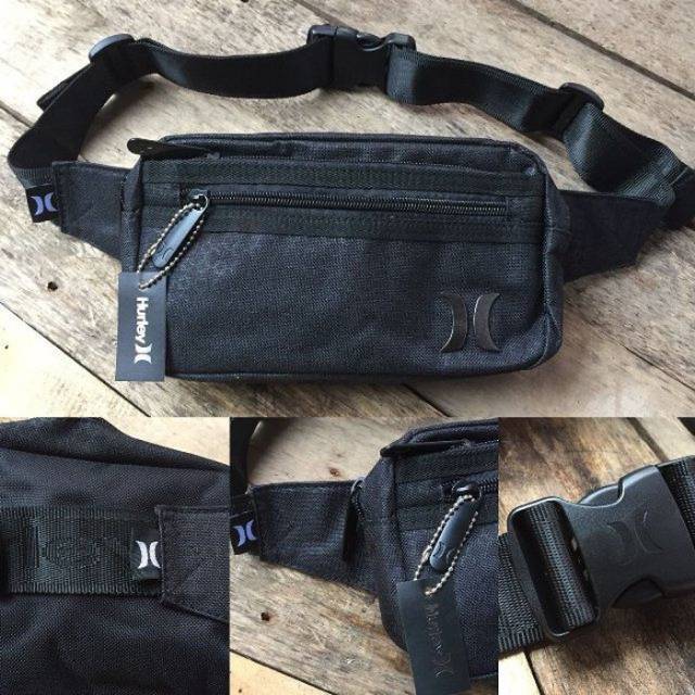 Waist Bag Hurley Logo Icon Metal Black Original