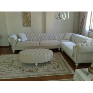 kursi tamu sofa sudut chesterfield duco