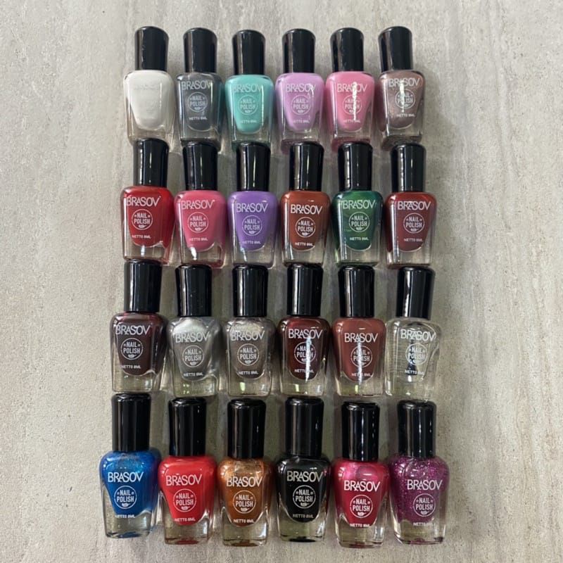 Brasov Nail Polish Assorted Colour &amp; Nude Colour