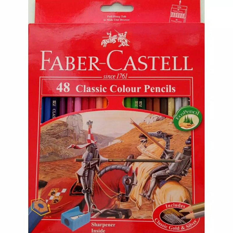 

FABERCASTELL 48 classic colour pencils pensil gambar 48 warna
