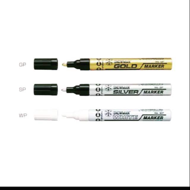 

Spidol Paint Marker Snowman Gold, Silver, White