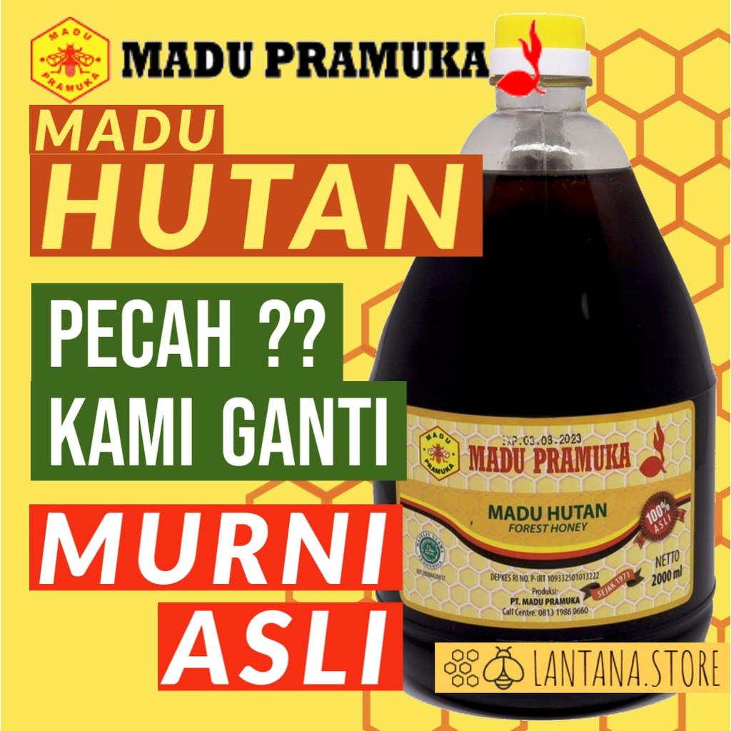 

MADU HUTAN PRAMUKA 2 LITER / 2000 ML RAW HONEY MURNI ASLI MADU MENTAH JERIGEN