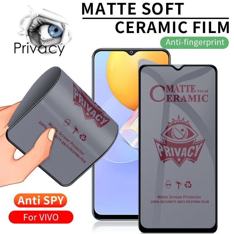 Anti Gores Matte Spy Vivo Y21 Y21A Y21s Y21T Y31 Y33 Y33s Y33T Y51 Y51A Y51s Y52s Y53 Y53s Y55 Y75 5G