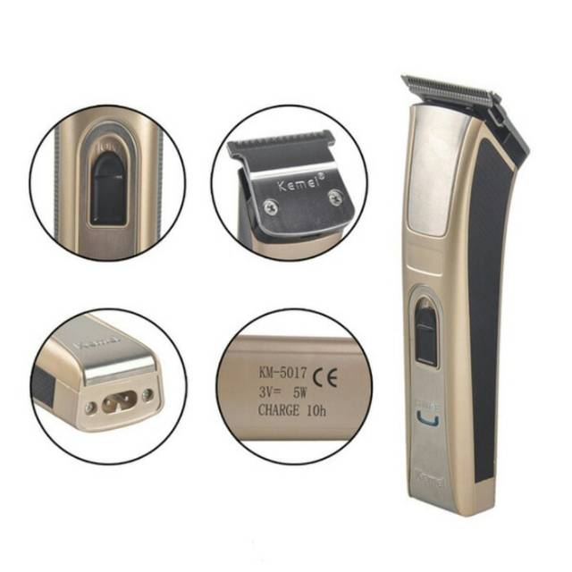 Hair Clipper Kemei KM-5017 Alat Cukur Rambut Cas