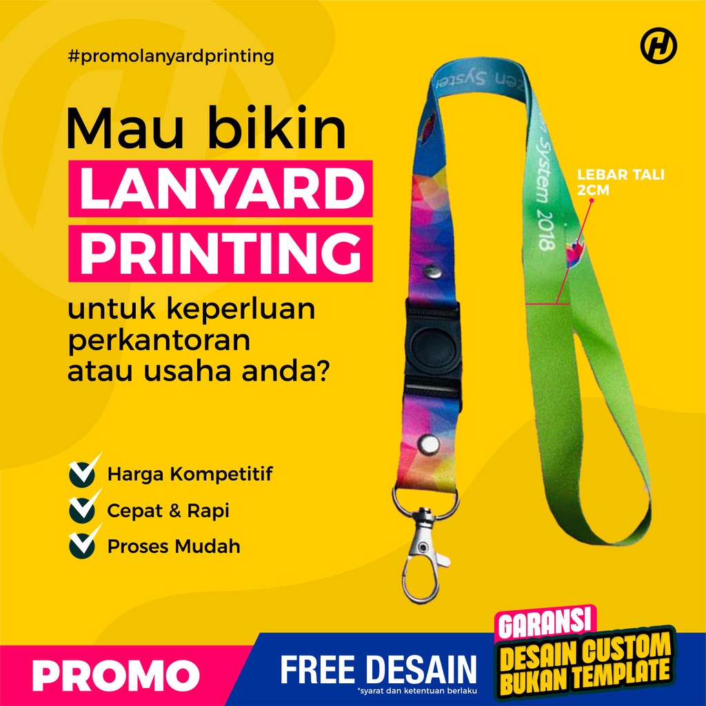 

CETAK LANYARD PRINTING FULLCOLOUR - TALI ID CARD CUSTOM DESIGN