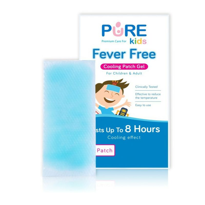 PUREKids Fever Free Cooling Patch Gel / 4 Sheets