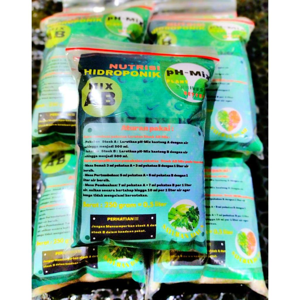 Pupuk Nutrisi Hidroponik - 250gram / 500ml ( untuk 100 liter air )