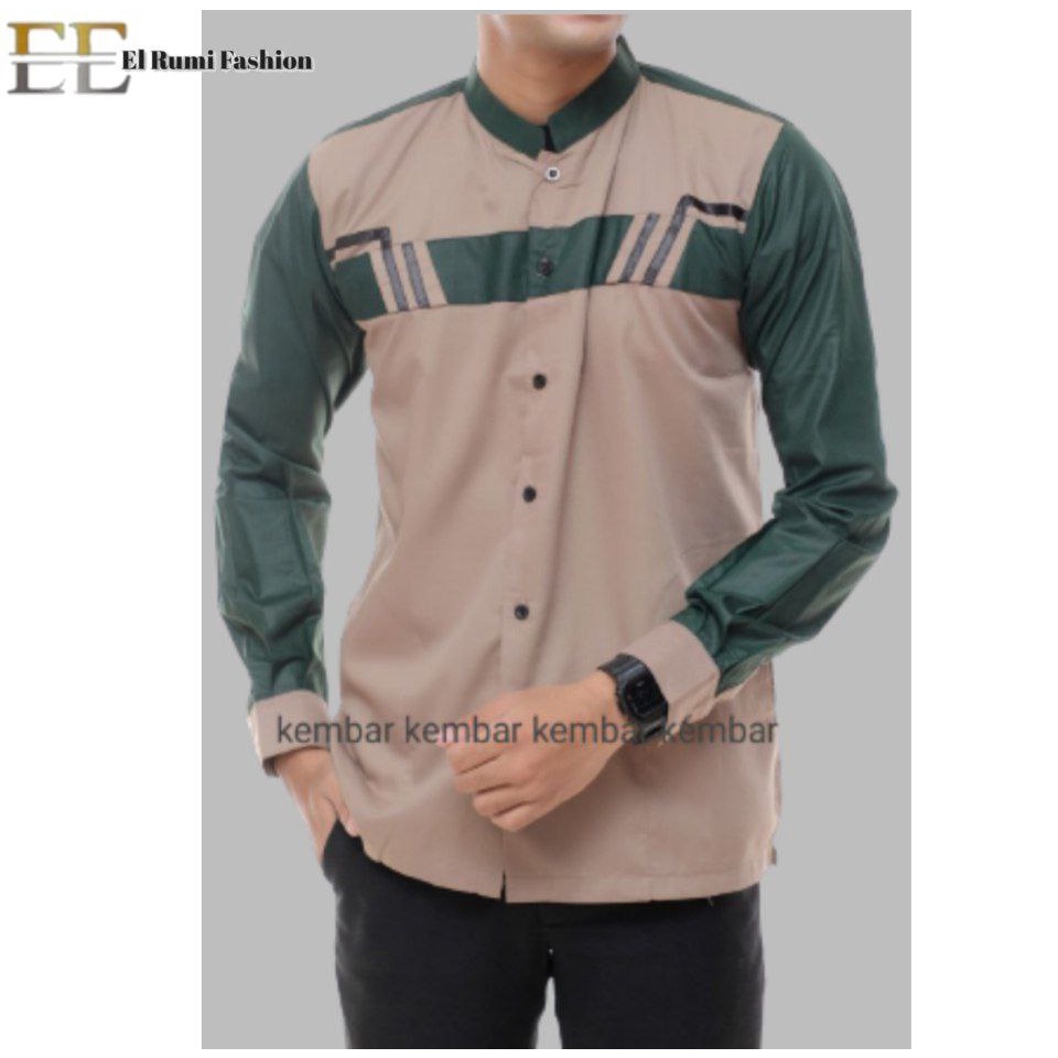 Baju Koko Dewasa Lengan Panjang Koko Terbaru Koko El Rumi / Hilwa Motif Vorgi Coksu