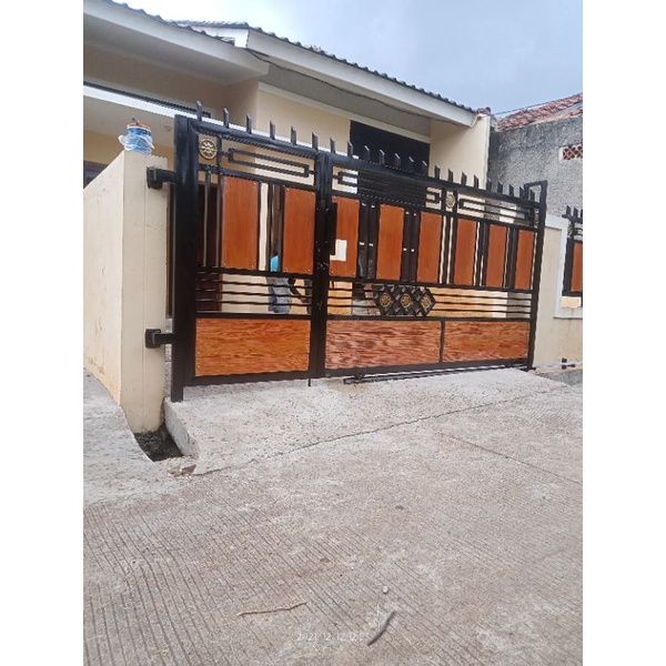 pagar grc/lisplank motif kayu