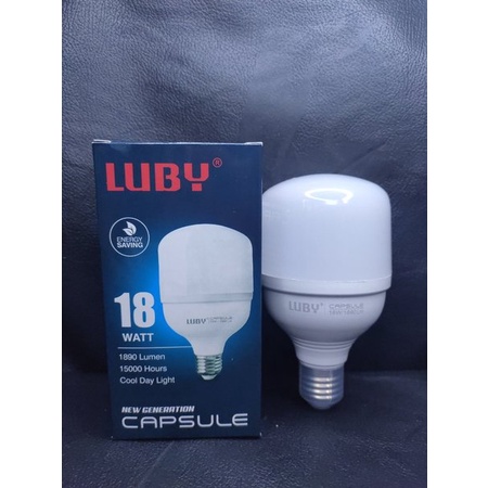 Lampu LED Putih 18 Watt Bohlam Capsule Luby New Generation Samsung Inside SNI Original