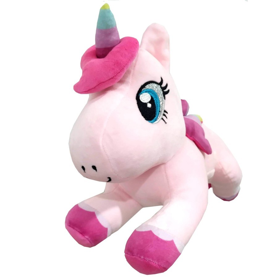 kado Mainan anak Boneka Unicorn Soft Rainbow My Little Pony Plush Toys lembut SNI-Mainan Anak lucu Perempuan