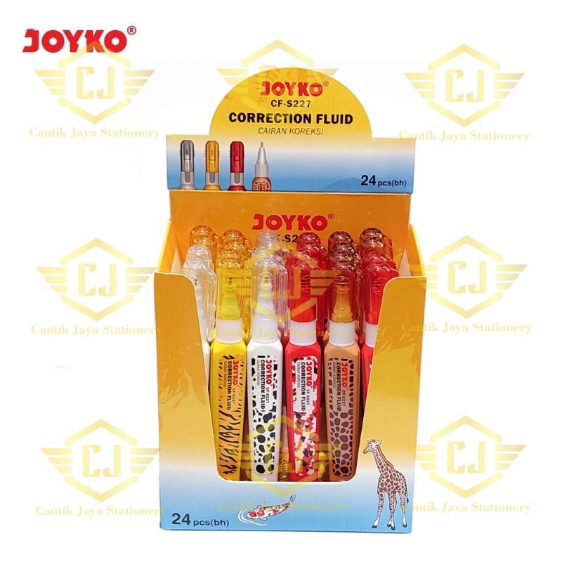 

[1 BOX / 24 PCS] Correction Fluid Cairan Koreksi Penghapus Cair Joyko CF-S227