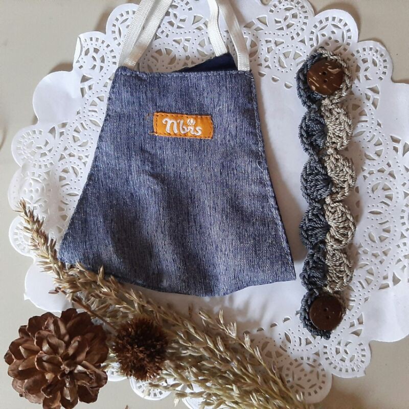 PENGAIT MASKER KONEKTOR MASKER RAJUT TALI PENGAIT  MASKER PENGHUBUNG MASKER PENGAIT MASKER RAJUT