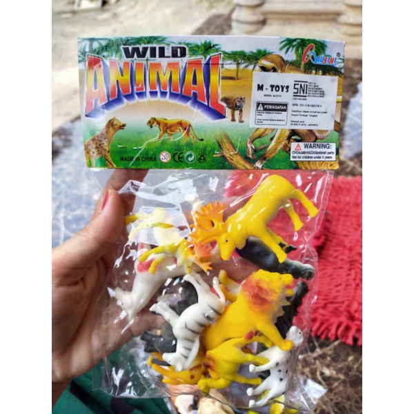 mainan animal mainan hewan mainan kebun binatang karet