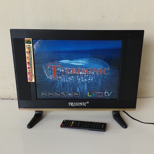 Tv LED monitor Trisonic 15 inch usb movie (AC DC)