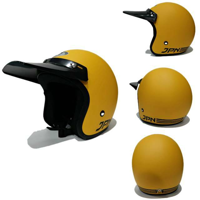 Helm JpN Arc Kuning Dop pet panjang