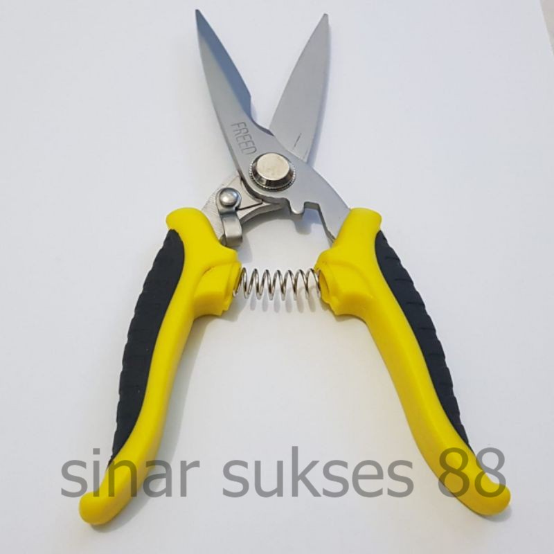 

Gunting korea serbaguna FREED - gunting seng - gunting baja ringan