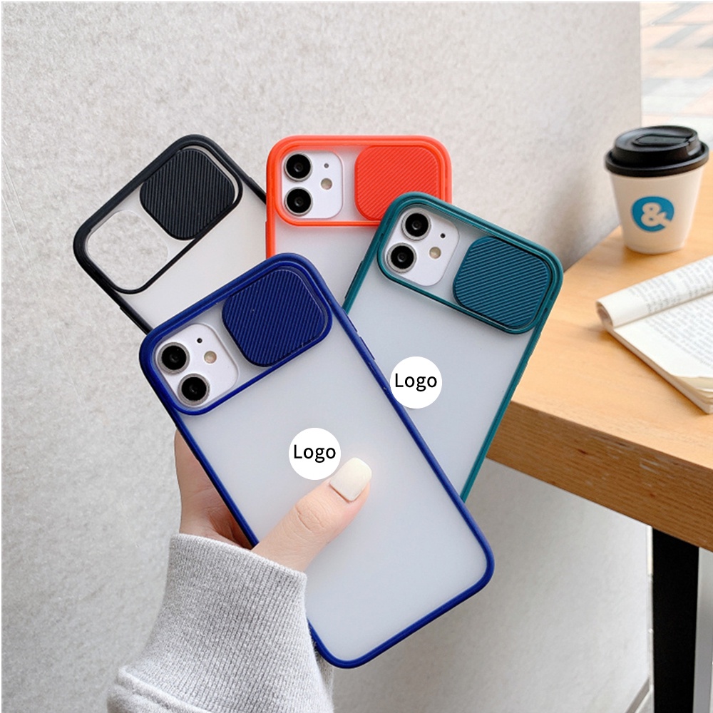 COD Shockproof Push pull Camera Protection Phone Case For iPhone 11 12 Pro mini Max Soft Silicone Cover Case