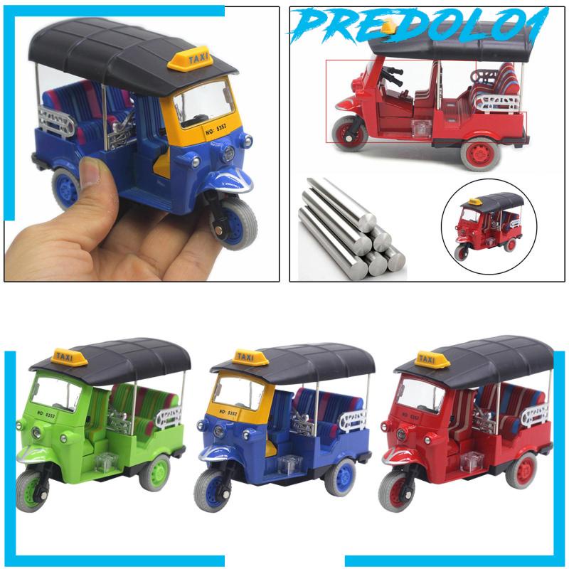 Predolo1 Miniatur Diecast Mobil Tricycle Thailand Bahan Alloy Warna Merah