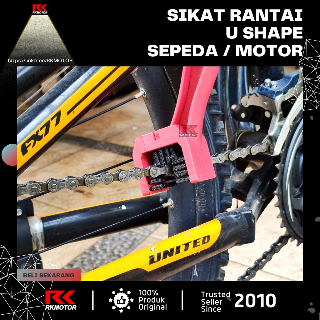 Sikat Rantai Sepeda dan Motor U Shape Alat Pembersih Sprocket Gear-4