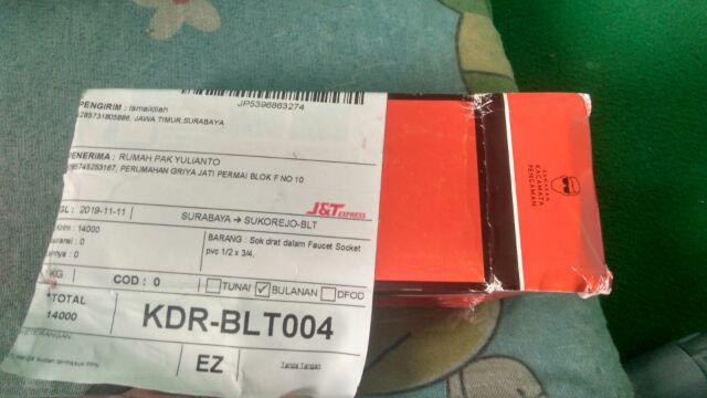 Sok Drat Dalam Faucet Socket Pvc 1/2 X 3/4