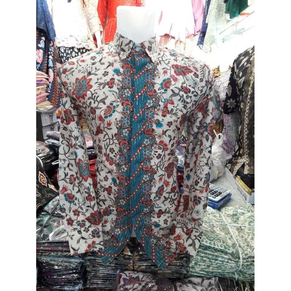 kemeja batik lengan panjang trend