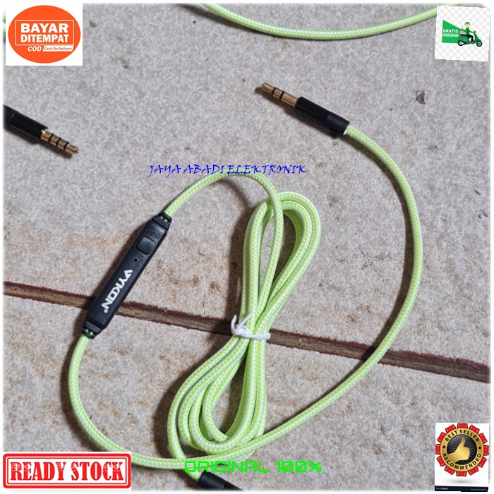J358 ORIGINAL KABEL AUX MIC AUDIO 3.5MM HEADSET HEADPHONE MICROPHONE STEREO HANDSFREE NELPON HF HEAD