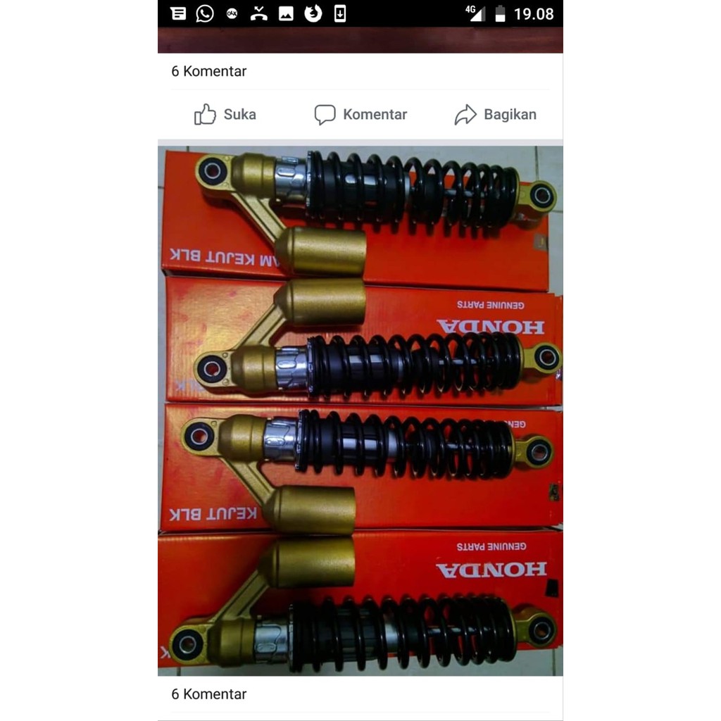 Skok Shock Belakang Tiger Tirev Original AHM  bac1060